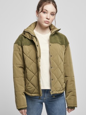 Дамско яке в масленозелен цвят Urban Classics