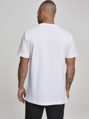 Мъжка тениска Mister Tee Gang Signs в бял цвят