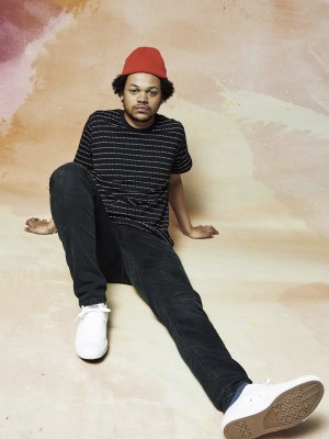 Мъжка черна тениска Mister Tee Pow Pow