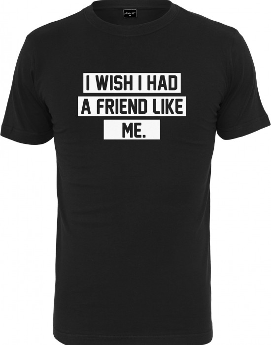 Мъжка тениска Mister Tee Friend Like Me в черен цвят, Mister Tee, Тениски - Complex.bg