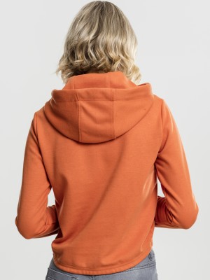 Дамски къс оранжев суичър Urban Classics rustorange