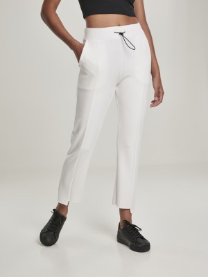 Дамски панталон в бяло Urban Classics Ladies Soft Interlock 