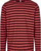 Мъжка блуза в червено и черно от Urban Classics Regular Stripe LS, Urban Classics, Блузи - Complex.bg