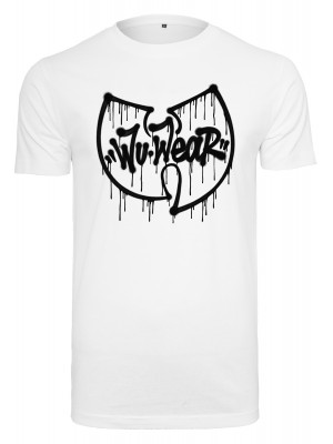 Тениска в бял цвят Wu Wear Dripping