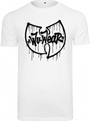 Тениска в бял цвят Wu Wear Dripping