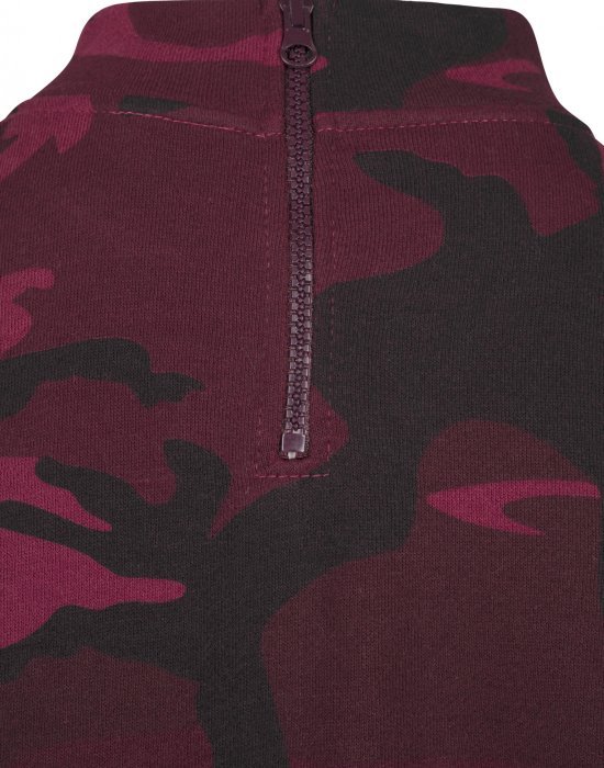 Дамско камуфлажно поло Urban Classics burgundy camo, Urban Classics, Топове - Complex.bg