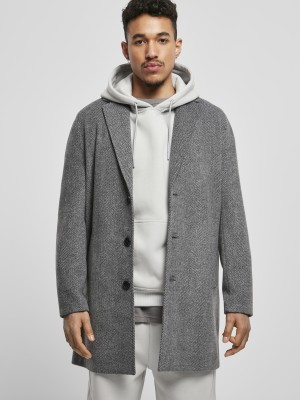 Мъжко класическо палто Urban Classics в сив цвят