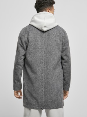 Мъжко класическо палто Urban Classics в сив цвят