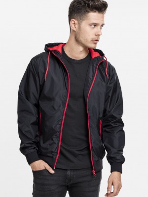 Мъжко яке с контрастни елементи Urban Classics blk/red