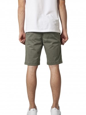 Мъжки къси чино панталони в маслина Urban Classics