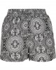 Дамски къси панталони на черно-бели фигури Urban Classics Ladies AOP Viscose Resort Shorts, Urban Classics, Къси панталони - Complex.bg