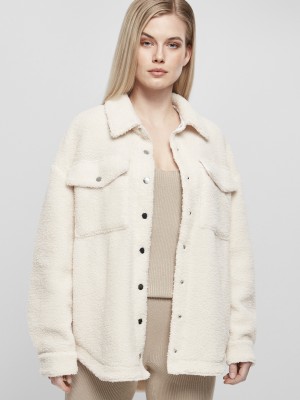 Дамска пухена риза в пясъчен цвят Urban Classics