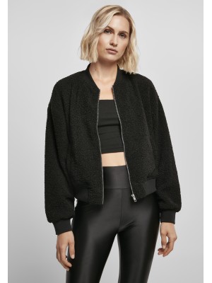 Дамски пухен бомбър в черен цвят Urban Classics