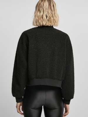 Дамски пухен бомбър в черен цвят Urban Classics