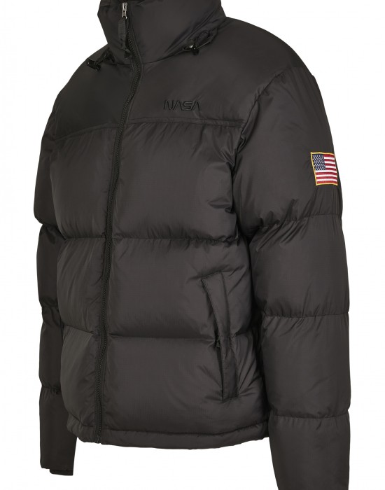 Мъжко зимно яке Mister Tee NASA в черен цвят, Mister Tee, Зимни якета - Complex.bg