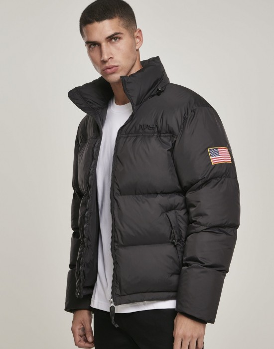 Мъжко зимно яке Mister Tee NASA в черен цвят, Mister Tee, Зимни якета - Complex.bg