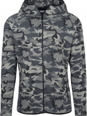 Мъжки суичър с цип Urban Classics wood camo