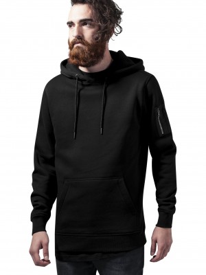 Мъжки черен суичър бомбър Urban Classics