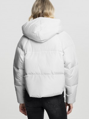 Дамско зимно яке Urban Classics Puffer в бял цвят Дамско зимно яке Urban Classics Puffer в бял цвят