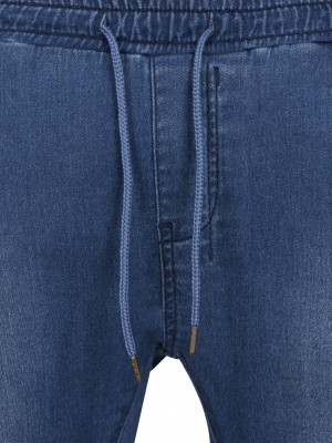 Мъжки сини дънки с връзки Urban Classics