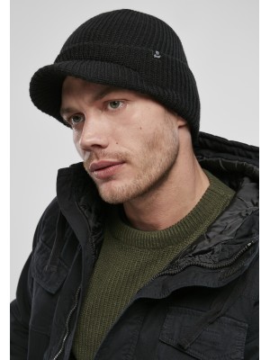 Зимна шапка с козирка в черен цвят Brandit US Jeep 