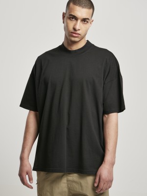Мъжка тениска в черен цвят Urban Classics Mock Neck 