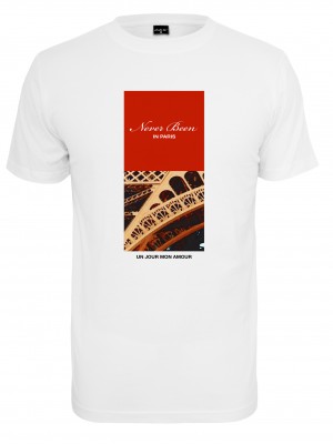 Мъжка тениска в бяло Мister Tee Never Been In Paris