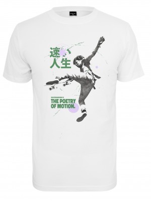 Мъжка тениска в бяло Мister Tee The Poetry Of Motion 