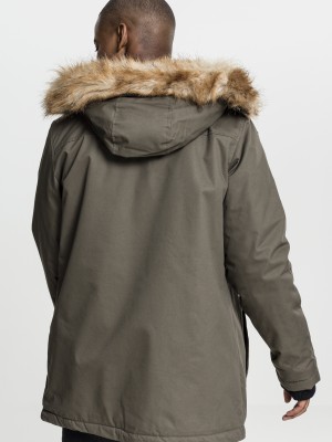 Мъжко зимно яке Urban Classics цвят маслина