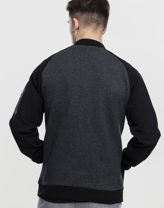 Мъжко двуцветно яке тип бомбър Urban Classics cha/blk, Urban Classics, Бомбъри - Complex.bg