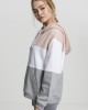 Дамски трицветен суичър Urban Classics light rose/white/grey, Urban Classics, Суичъри - Complex.bg