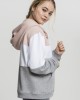 Дамски трицветен суичър Urban Classics light rose/white/grey, Urban Classics, Суичъри - Complex.bg