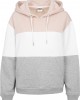 Дамски трицветен суичър Urban Classics light rose/white/grey, Urban Classics, Суичъри - Complex.bg