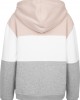 Дамски трицветен суичър Urban Classics light rose/white/grey, Urban Classics, Суичъри - Complex.bg