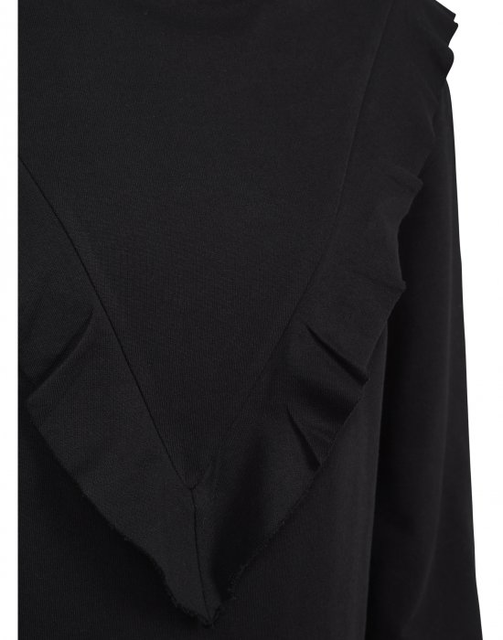 Миди черна рокля с волан Urban Classics, Urban Classics, Рокли - Complex.bg