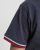 Мъжка тениска с яка Urban Classics navy/white/fire red, Urban Classics, Тениски с яка - Complex.bg