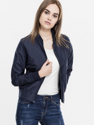 Дамско тънко яке тип бомбър в тъмносиньо Urban Classics Дамско тънко яке тип бомбър в тъмносиньо Urban Classics