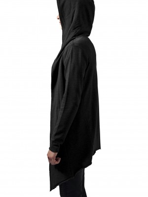 Мъжка асиметрична суичър жилетка в тъмносиво Urban Classics