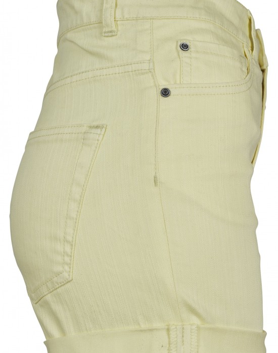 Дамски къси панталони с висока талия в жълто Urban Classics, Urban Classics, Къси панталони - Complex.bg