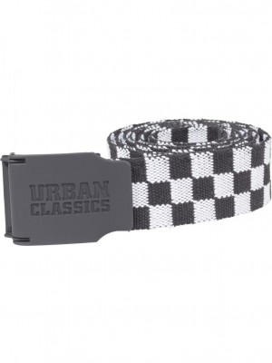 Мъжки колан Urban Classics 150 cm blackwhite