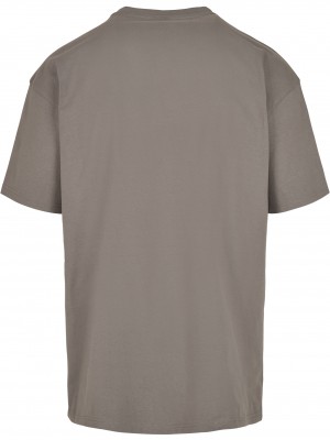 Мъжка изчистена тениска в сив цвят Urban Classics asphalt