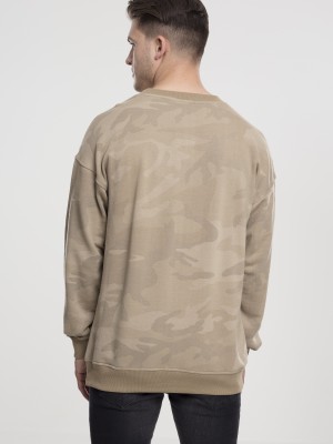 Мъжки пуловер в пясъчен камуфлаж Urban Classics sand camo 