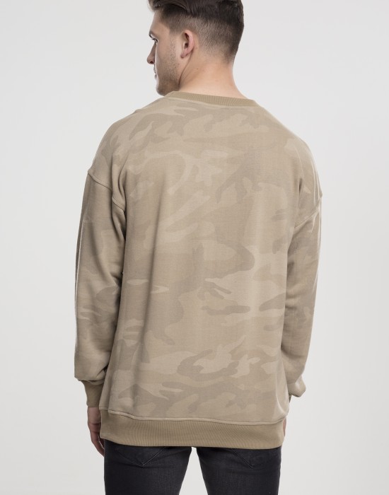 Мъжки пуловер в пясъчен камуфлаж Urban Classics sand camo, Urban Classics, Блузи - Complex.bg