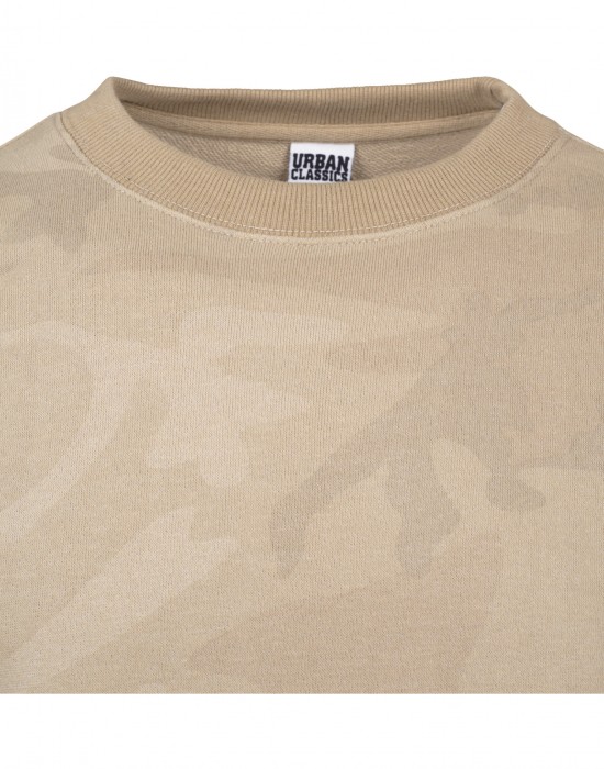 Мъжки пуловер в пясъчен камуфлаж Urban Classics sand camo, Urban Classics, Блузи - Complex.bg