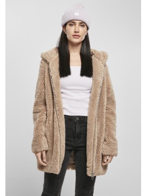 Дамско пухкаво яке в бежов цвят Urban Classics softtaupe 