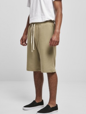 Мъжки къси панталони в каки цвят Urban Classics Low Crotch