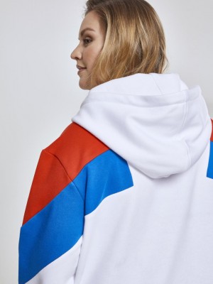 Дамски суичър в три цвята Urban Classics whtfireredbrightblue