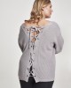 Дамски сив пуловер Urban Classics с връзки на гърба, Urban Classics, Блузи - Complex.bg
