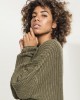 Дамски къс пуловер Urban Classics в цвят маслина, Urban Classics, Блузи - Complex.bg
