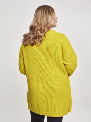 Дамски пуловер Urban Classics lemonmustard Дамски пуловер Urban Classics lemonmustard